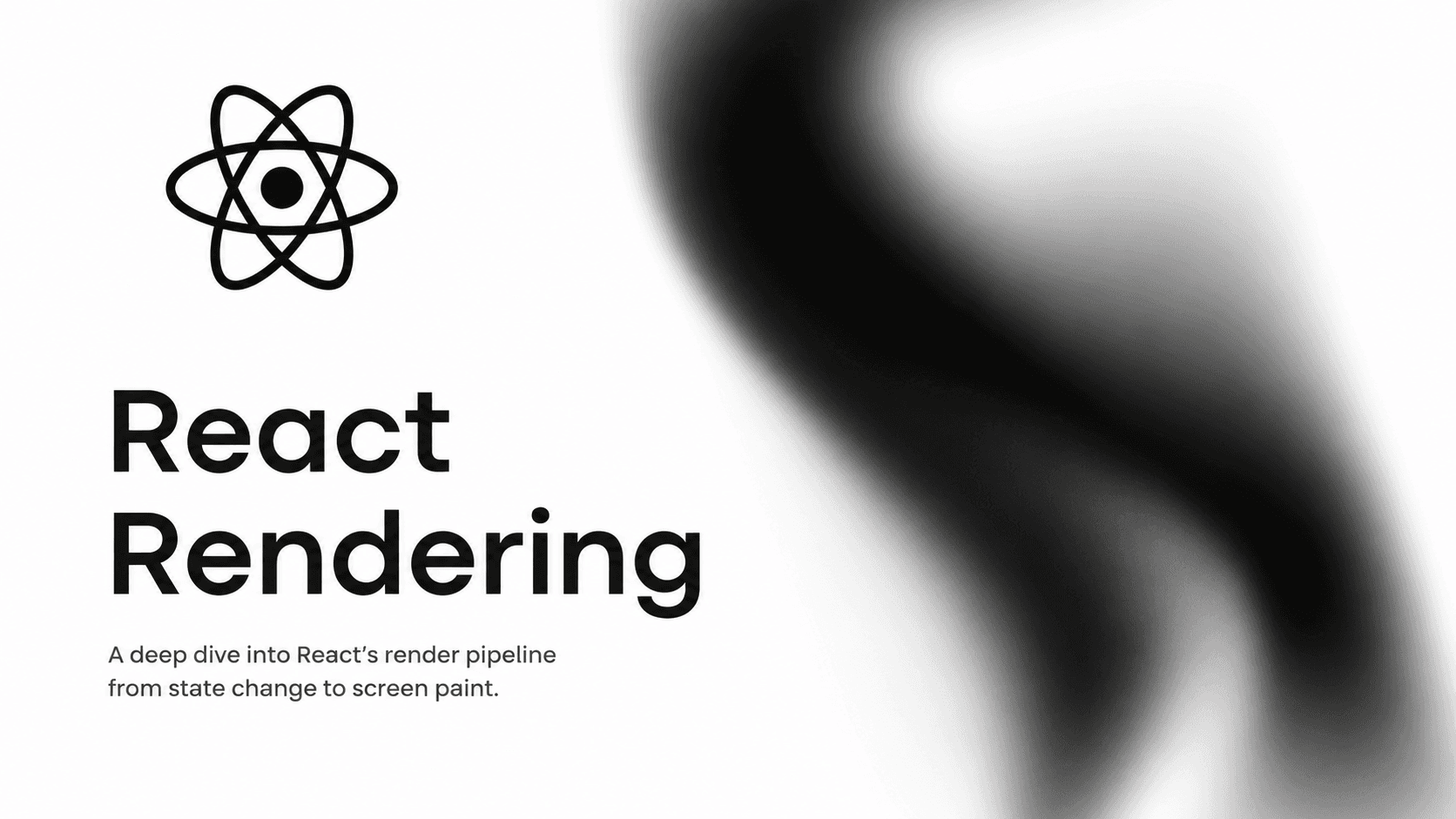 Illustration of the React render pipeline from state change to screen paint